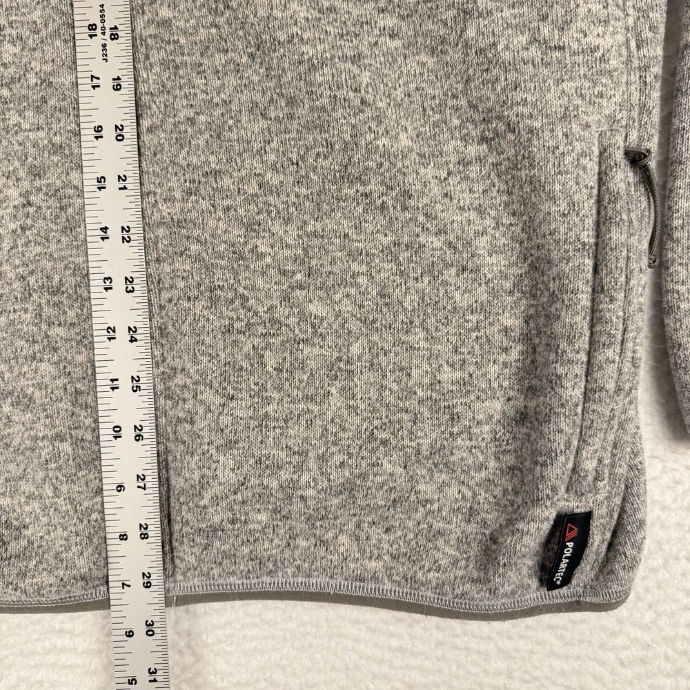 J.Crew‎ Nordic Retro Polartec Jacket Men's XL Heather Gray Full Zip *Read